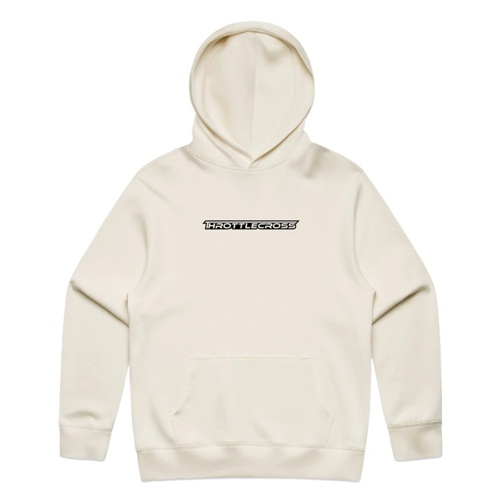 Throttlecross Logo Hoodie Tan Front