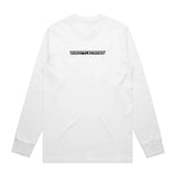 Throttlecross Logo Long Sleeve Tee White Front