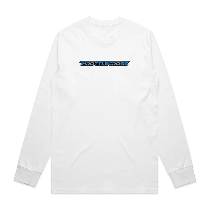 Throttlecross Long Sleeve Tee White Front