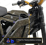 Titanium Battery Lid Bolts - E-Ride Pro -  (Two Pcs)