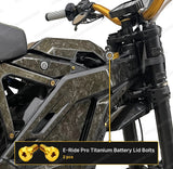 Titanium Battery Lid Bolts - E-Ride Pro -  (Two Pcs)