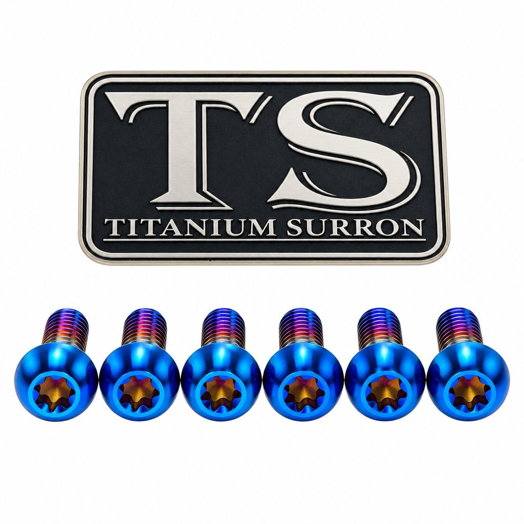 Titanium Fork Plastic/Guard Bolts for Most Forks — full bolt set overview