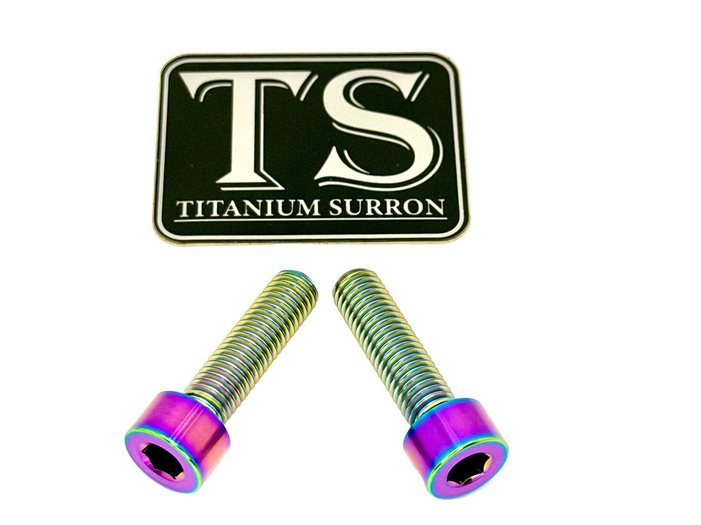 Titanium caliper bolts for Surron Ultra Bee front brake upgrade