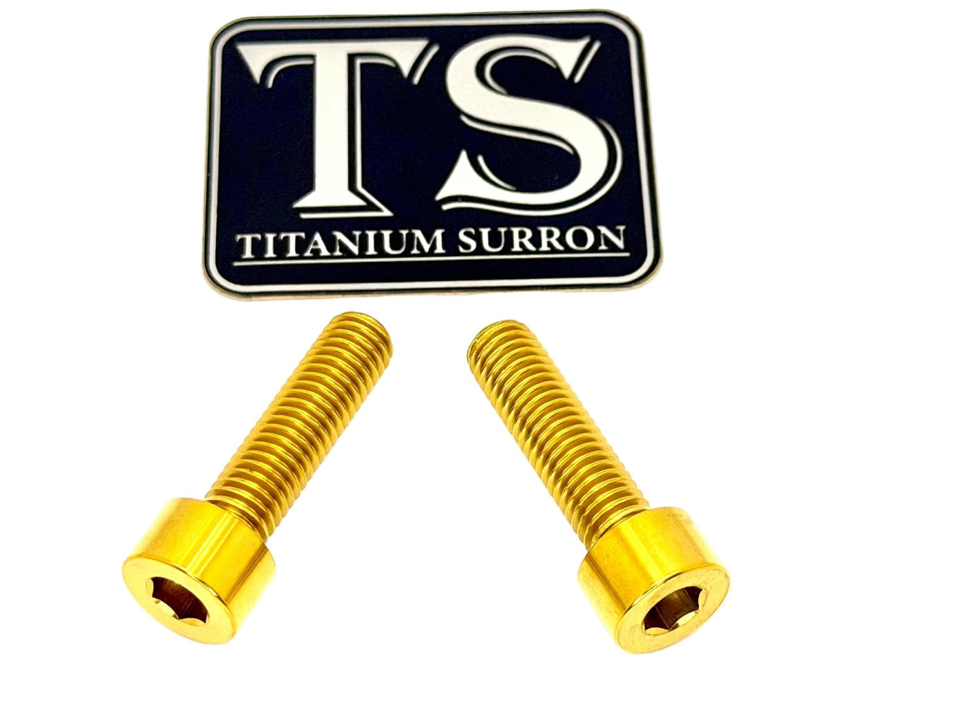 Titanium caliper bolts for Surron Ultra Bee — side profile