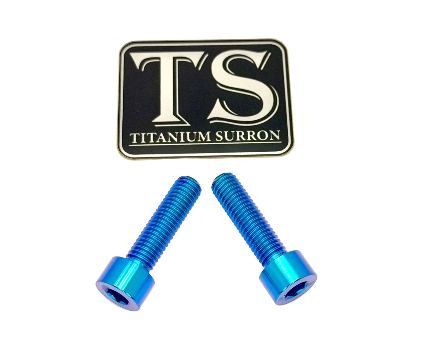 Titanium caliper bolts for Surron Ultra Bee — thread closeup