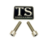 Titanium caliper bolts for Surron Ultra Bee — full set view