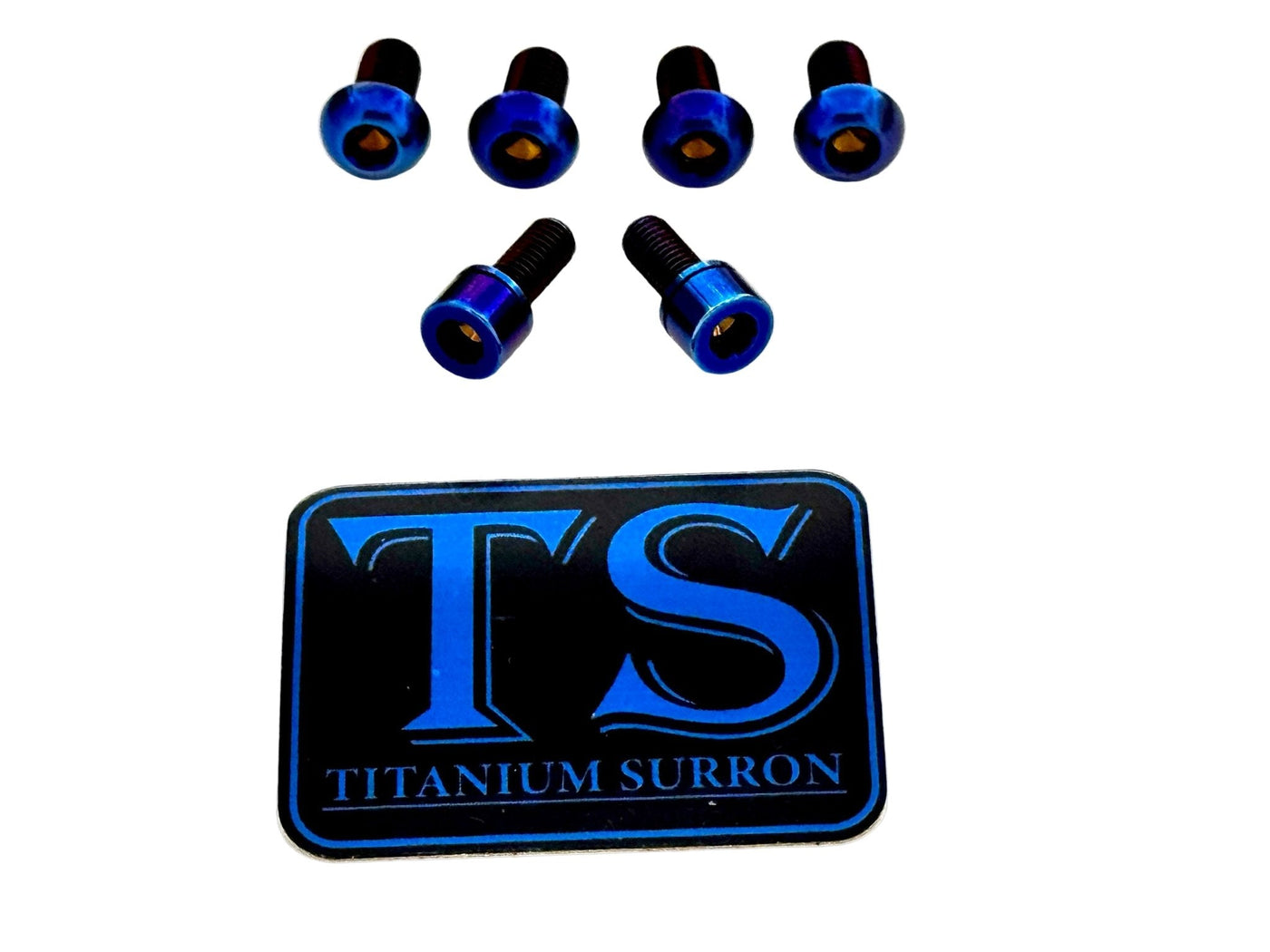 Titanium e-moto headlight mount bolts for Surron LBX — bolt detail