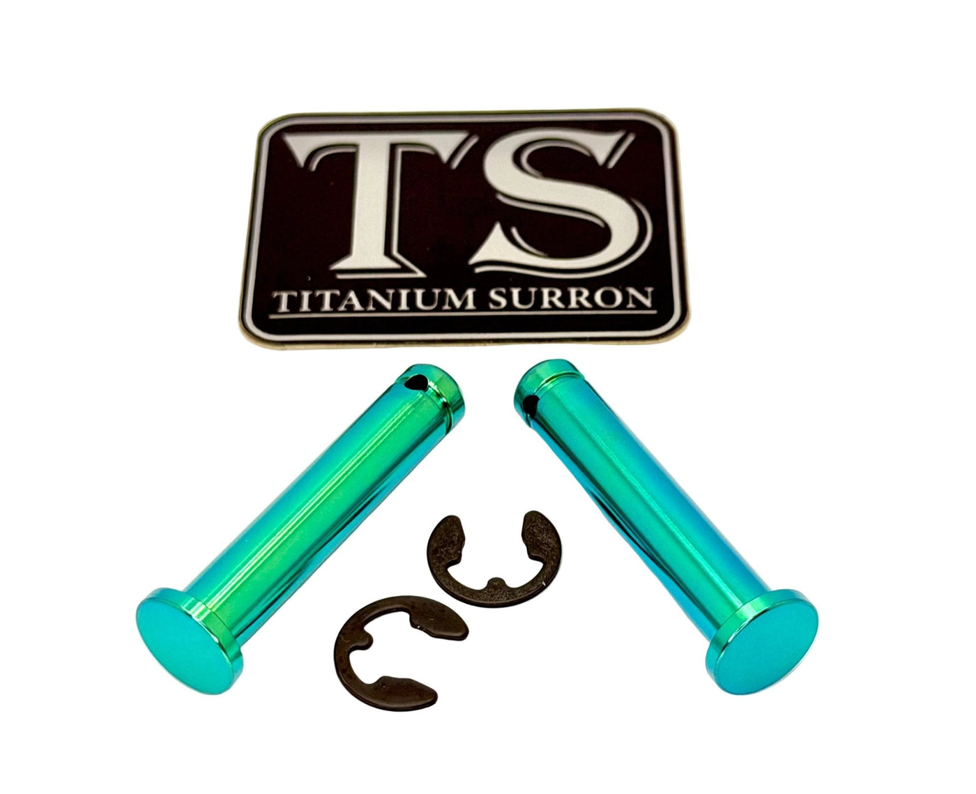 Titanium Foot Peg Pins for Surron, Talaria & E-Ride Pro — close-up