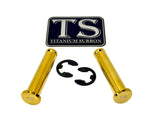 Titanium Foot Peg Pins for Surron, Talaria & E-Ride Pro — kit contents