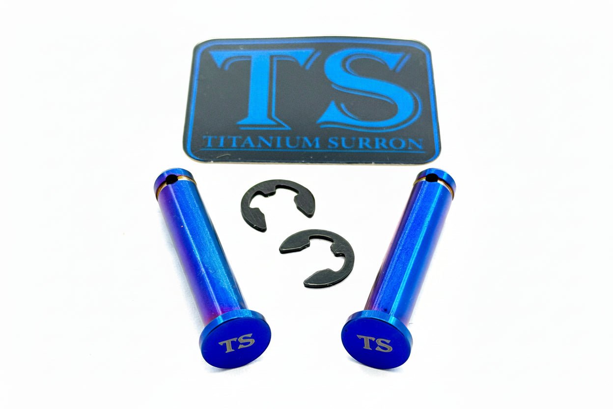 Titanium Foot Peg Pins for Surron Light Bee X — set of two