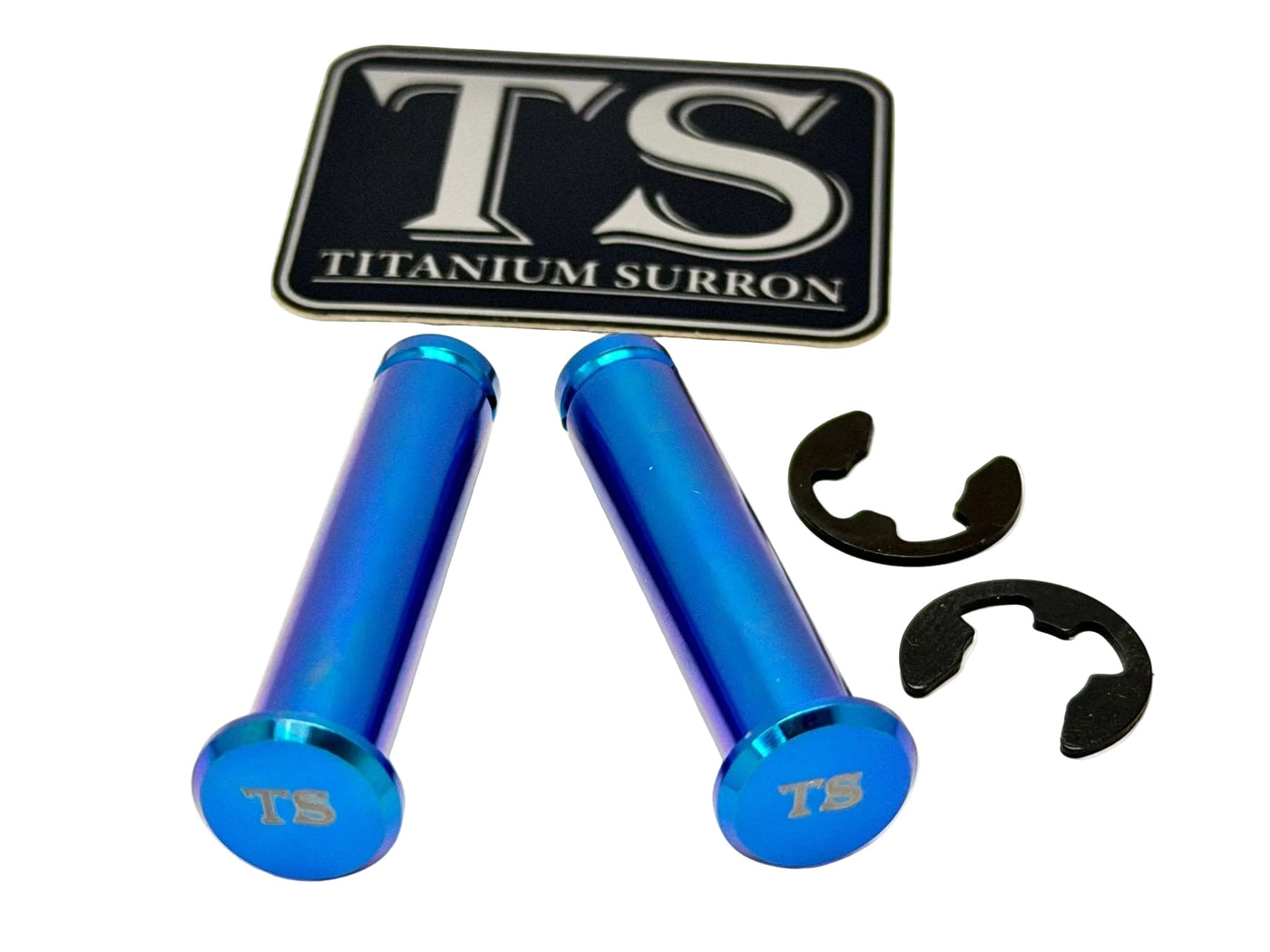 Titanium Foot Peg Pins for Surron, Talaria & E-Ride Pro — size comparison