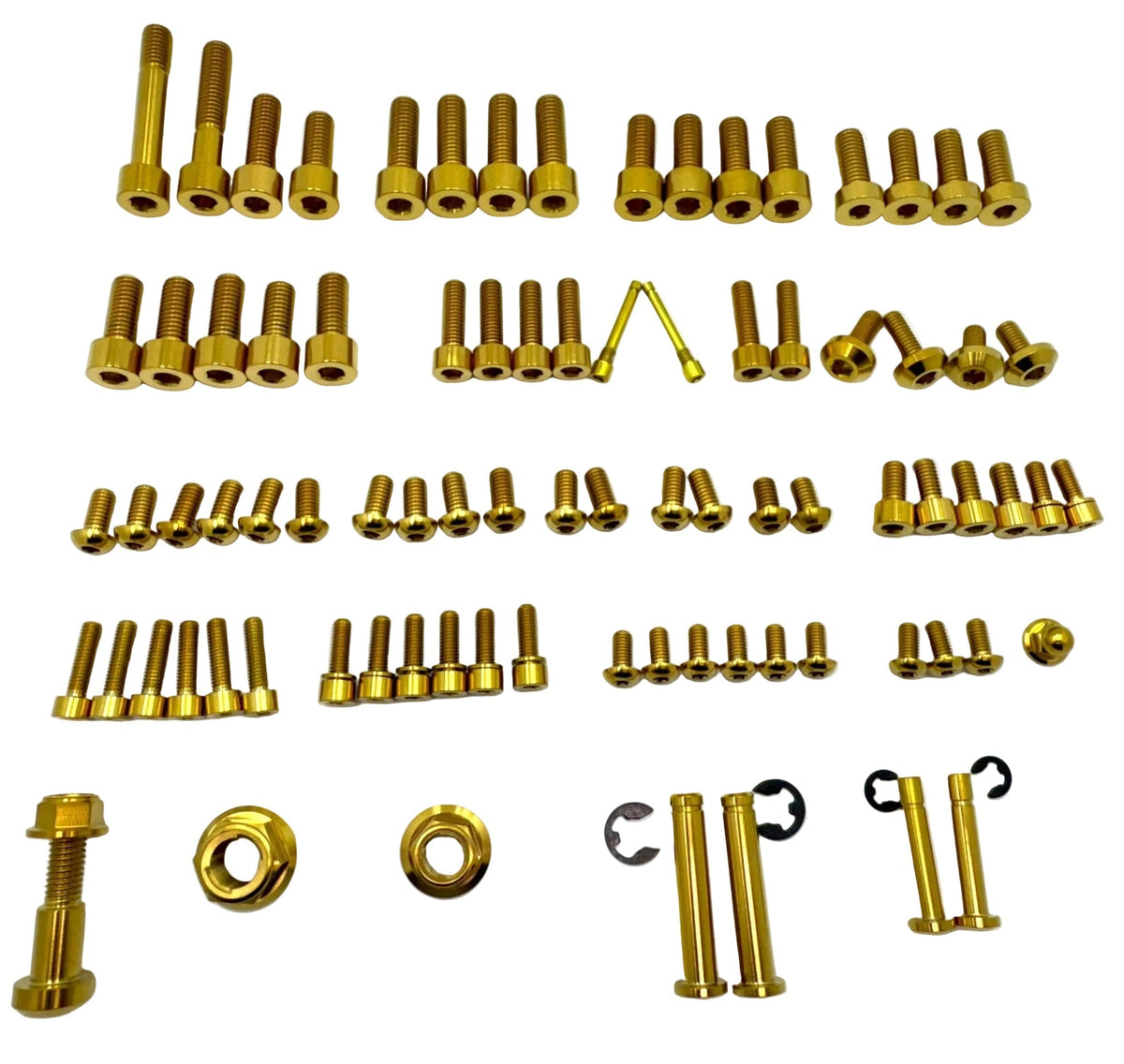 Titanium Full Body Bolt Kit for Rerode R1 — footpeg bolt detail