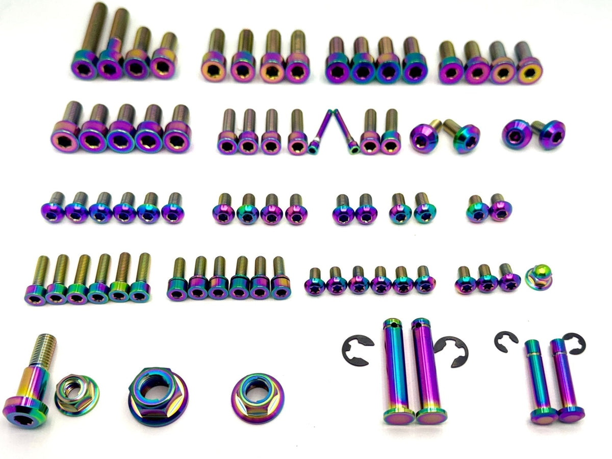Titanium Full Body Bolt Kit for Rerode R1 — frame bolt detail