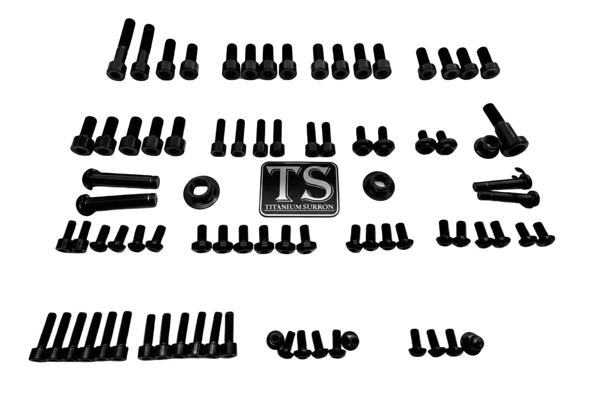 Titanium Full Body Bolt Kit for Rerode R1 — packaging and included hardware