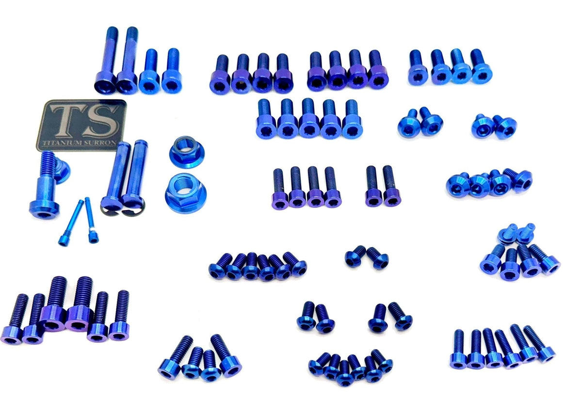 Titanium Full Body Bolt Kit for Rerode R1 — fork bolt detail