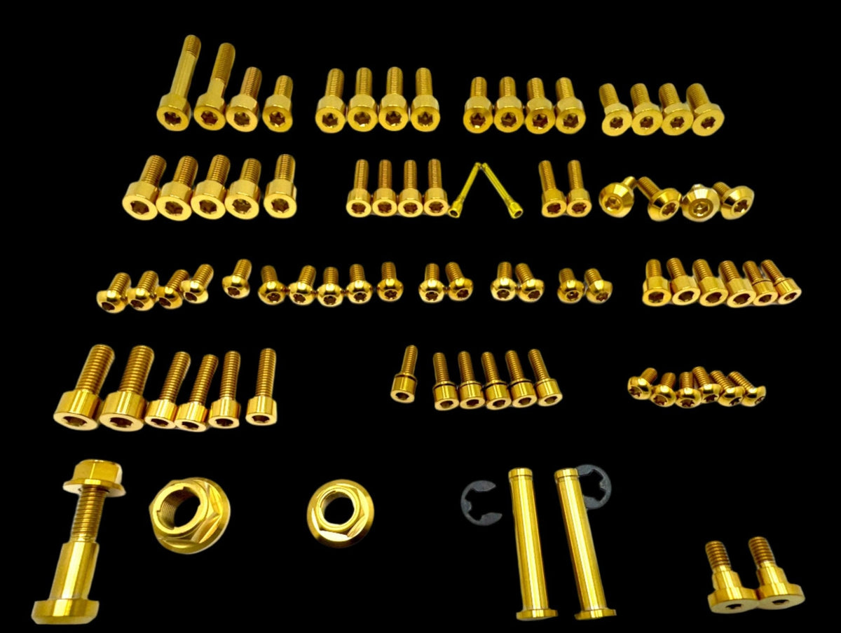 Talaria XXX Titanium Bolt Kit – Full Body Grade 5 (87 pcs)
