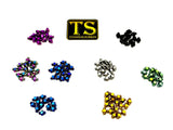 Titanium peg grip pins for e-moto Surron and Talaria pegs — Grade 5, 24 pcs M4