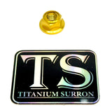 M8 Titanium Locking Flange Nut, Aerospace Grade — flange close-up