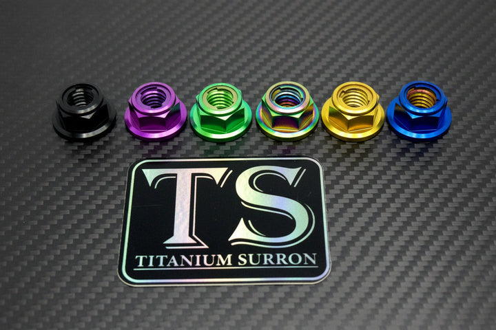 M8 Titanium Locking Flange Nut, Aerospace Grade — thread detail