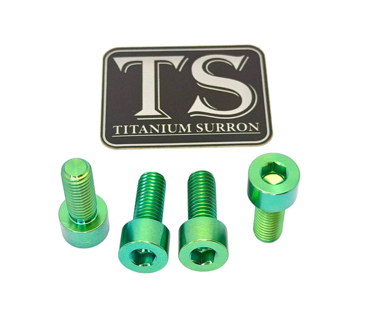 Titanium peg bracket bolts for Surron and Talaria — Grade 5 set of 4