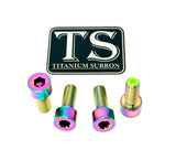 Titanium peg bracket bolts for Talaria — close-up