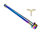 Titanium rear axle for Talaria — axle and nut detail