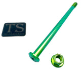 Titanium rear axle for Talaria MX3/MX4/XXX — close-up