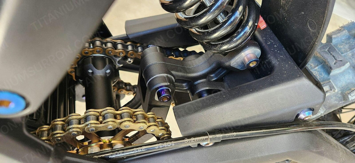 Titanium Rear Suspension/ Linkage  Bolt Kit for E-Ride Pro (8 pcs)