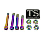 Titanium Rear Linkage Bolt Kit — Surron LBX & Segway