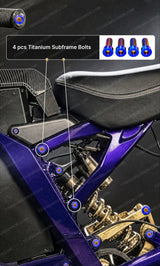 Titanium Seat/ Subframe Bolts for E-moto