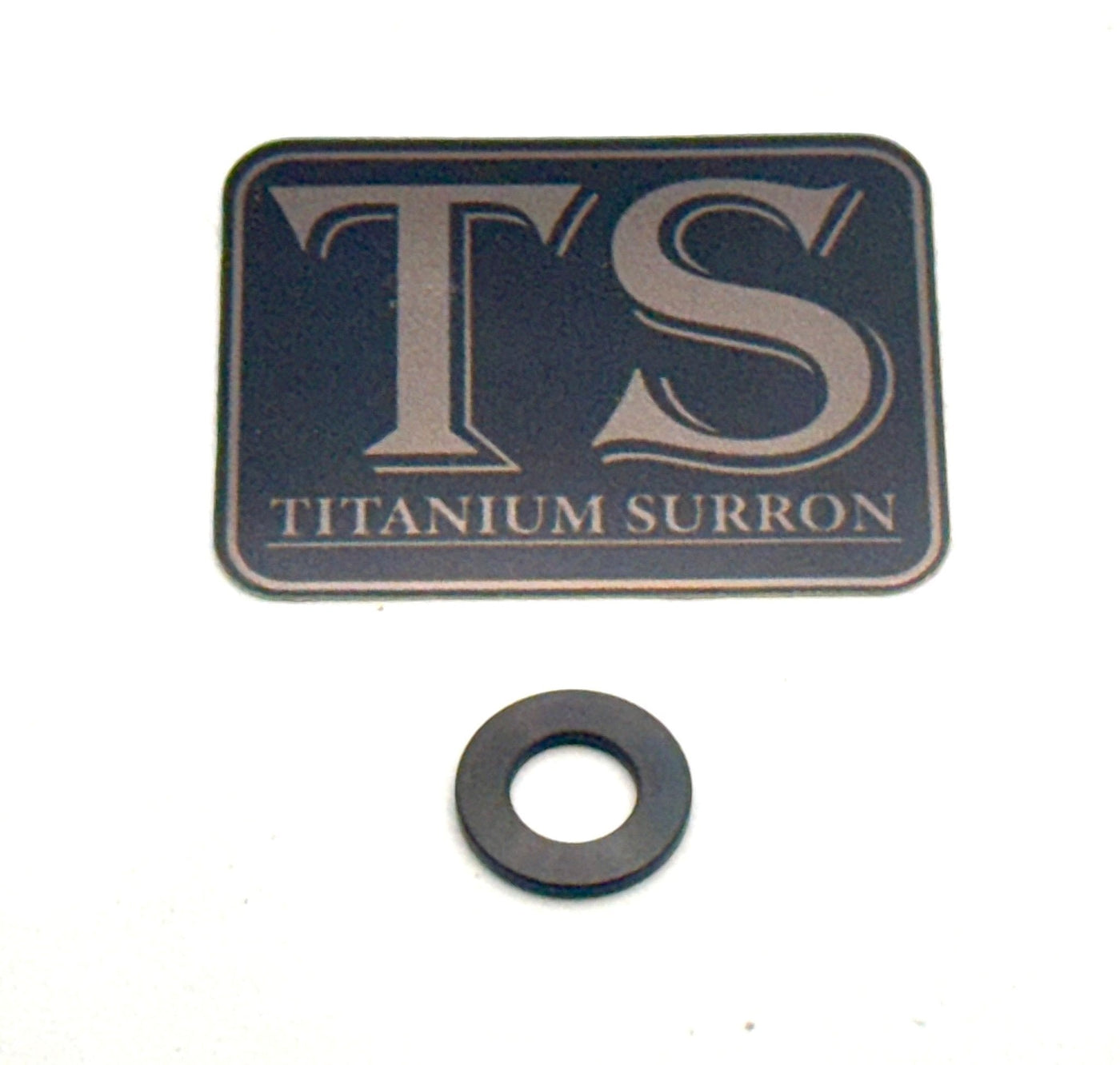 Titanium washers M5 to M10 for e-moto builds — PVD coated