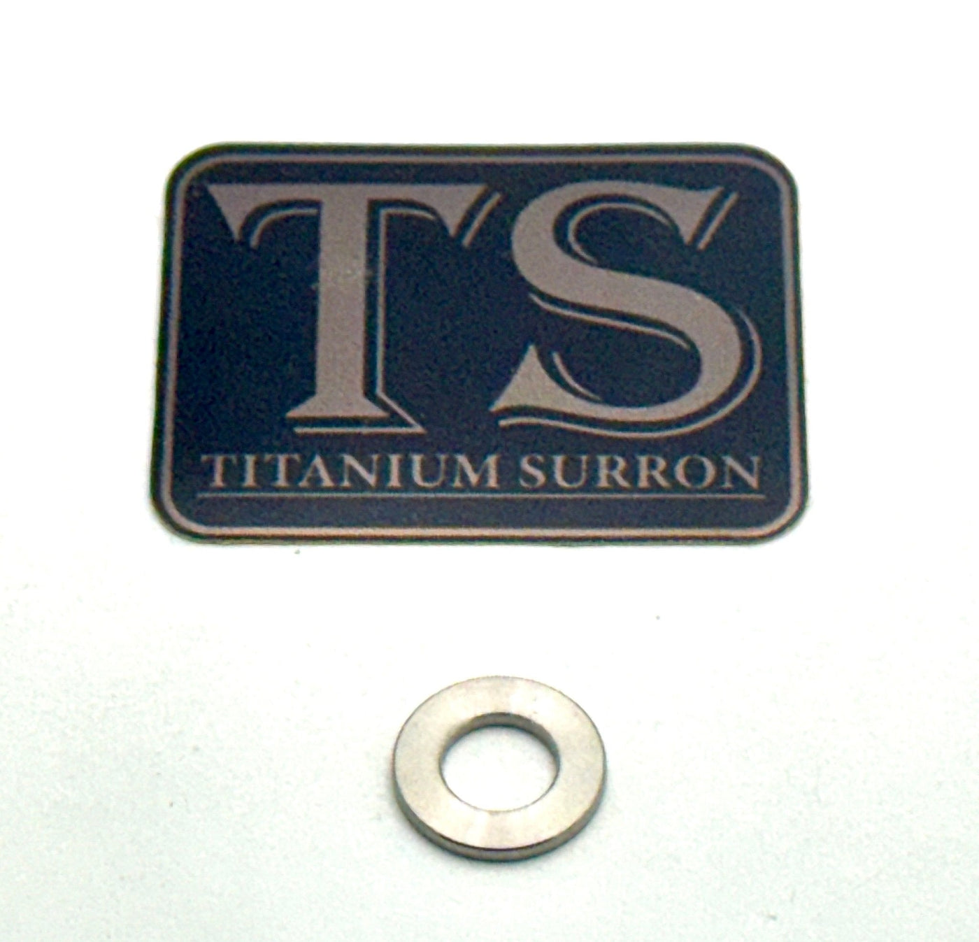 Titanium washers for Surron and Talaria — flat washer detail
