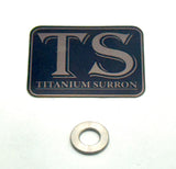 Titanium washers for Surron and Talaria — flat washer detail
