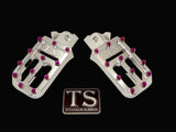 TS Custom Foot Pegs w/ Titanium Grips for Surron and Most Light E-moto