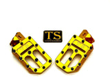TS Custom Foot Pegs w/ Titanium Grips for Surron and Most Light E-moto