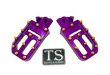 TS Custom Foot Pegs w/ Titanium Grips for Talaria and Altis