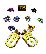 TS Custom Foot Pegs w/ Titanium Grips for Talaria and Altis