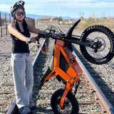 Tuttio Soleil01 LO electric dirt bike rear three-quarter view