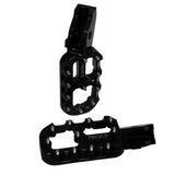Prickly MX foot pegs for Surron Ultra Bee in black anodized