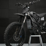 Ventus One Plus electric dirt bike — cockpit and dash detail