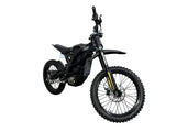 Ventus One Plus electric dirt bike — front fork and headlight assembly