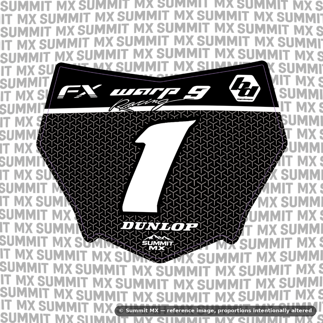 Vertex Decal for Motocutz Number Plate