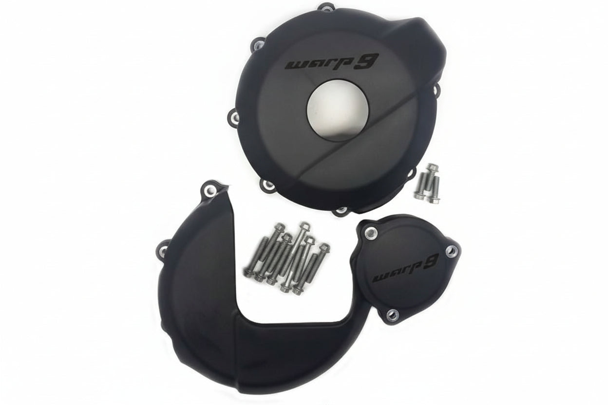 DR650 engine case guards for Suzuki DR650 — Warp 9 HDPE side case protection