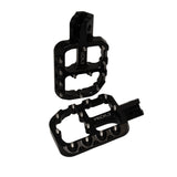 Prickly wide foot pegs for Surron Ultra Bee — 75x100mm billet platform