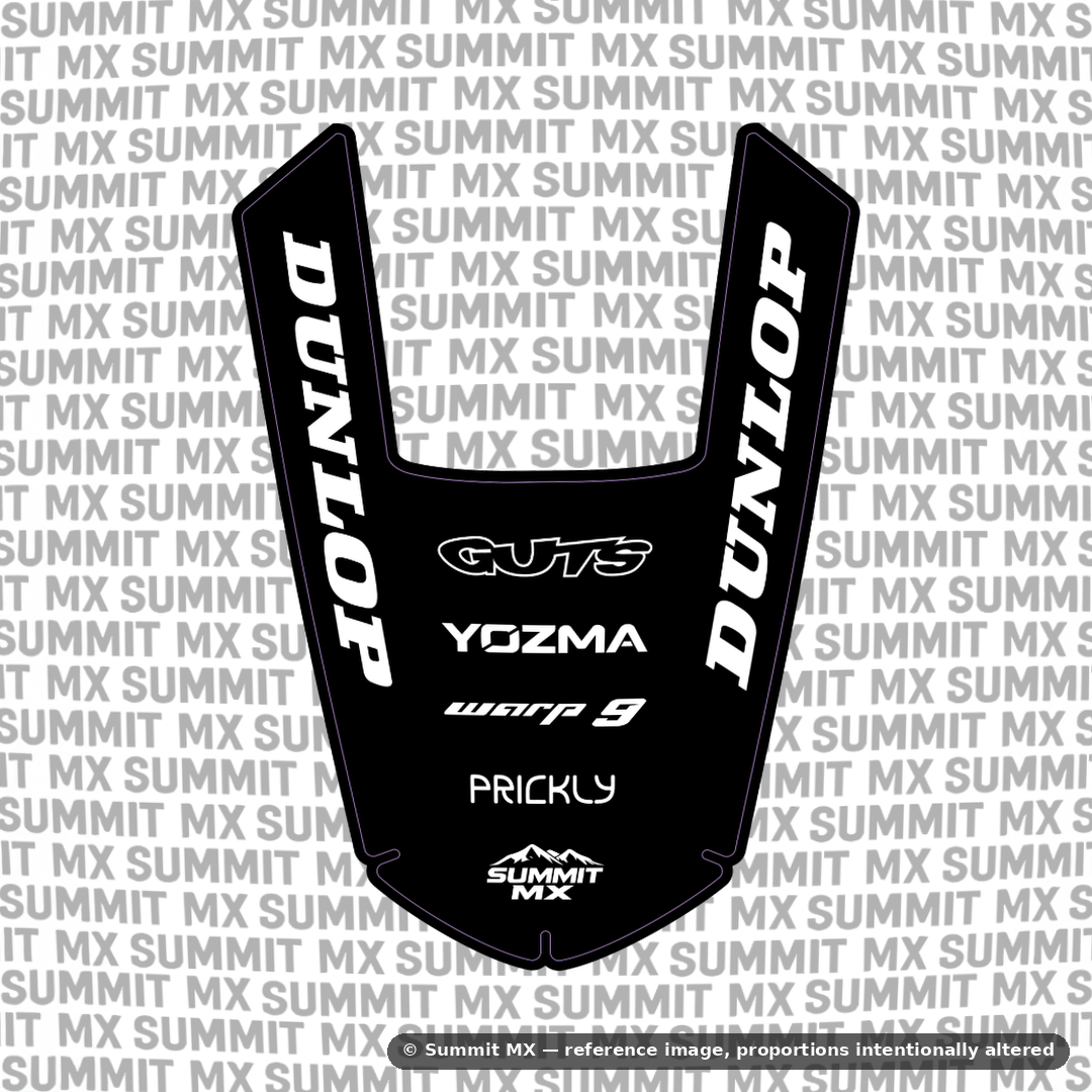 Yozma IN10 Rear Fender Decal — Outline style