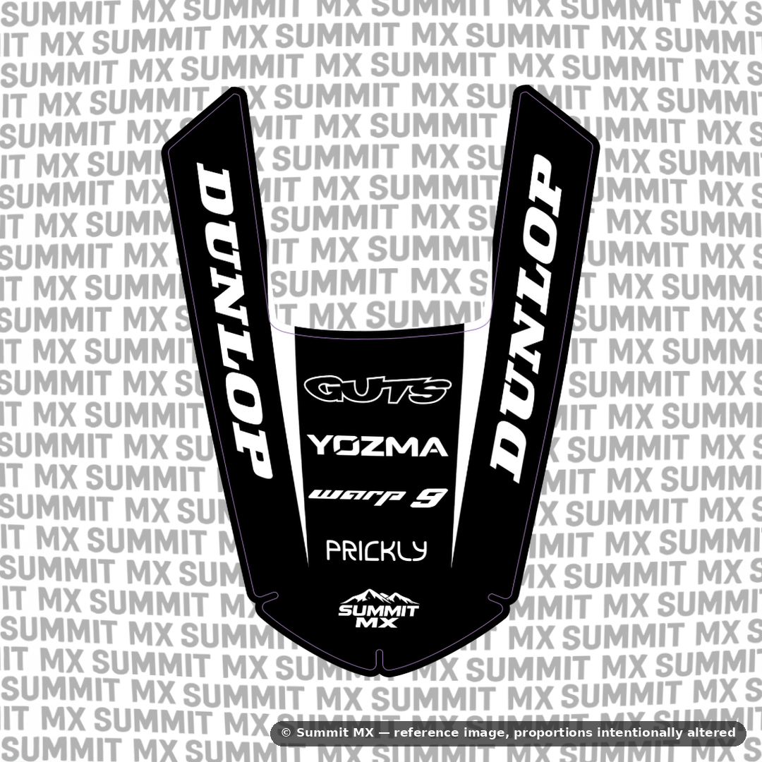 Yozma IN10 Rear Fender Decal — Stripe style