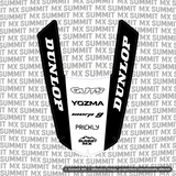 Yozma IN10 Rear Fender Decal — installed on fender